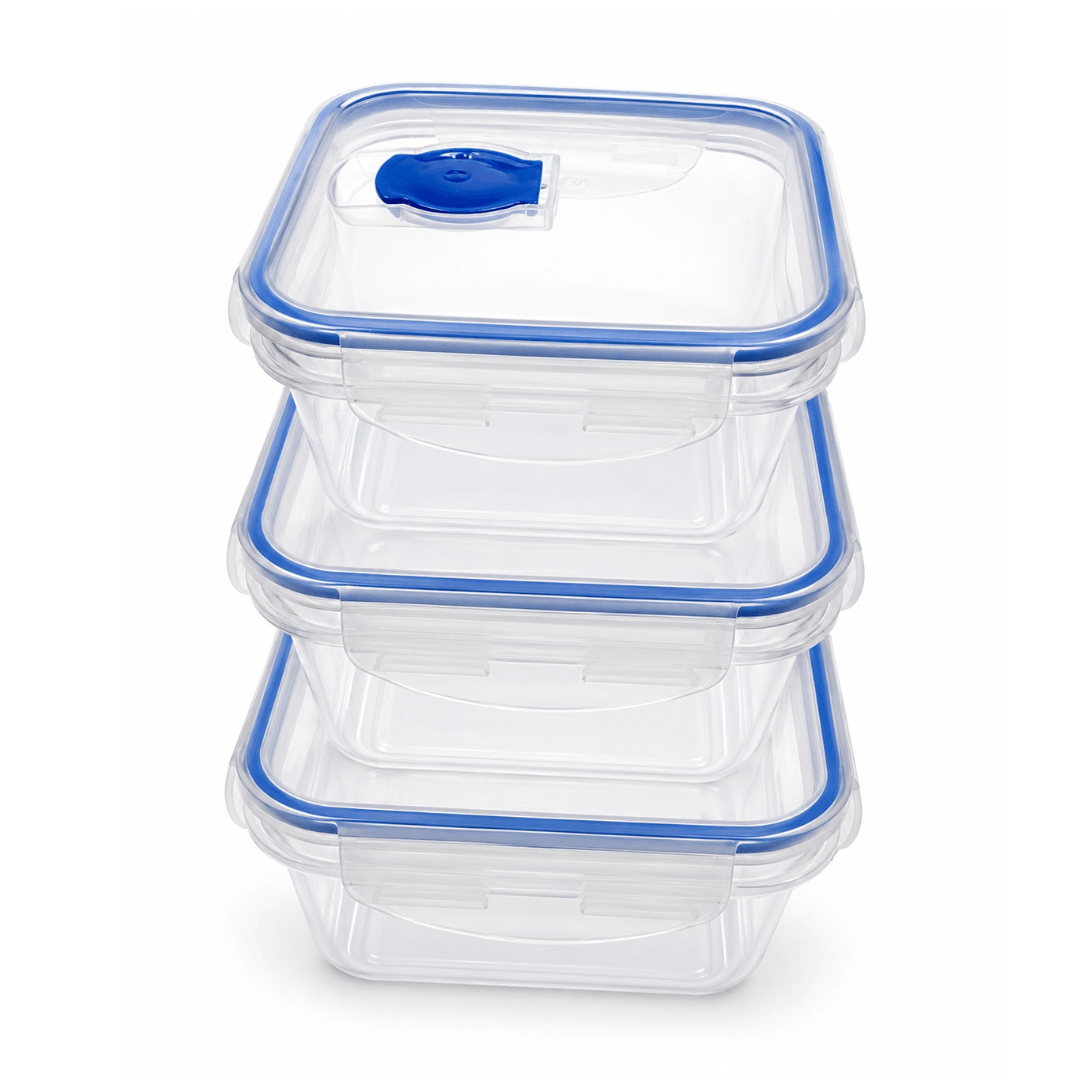 Lot de 3 boîtes à repas assorties 1400 ml