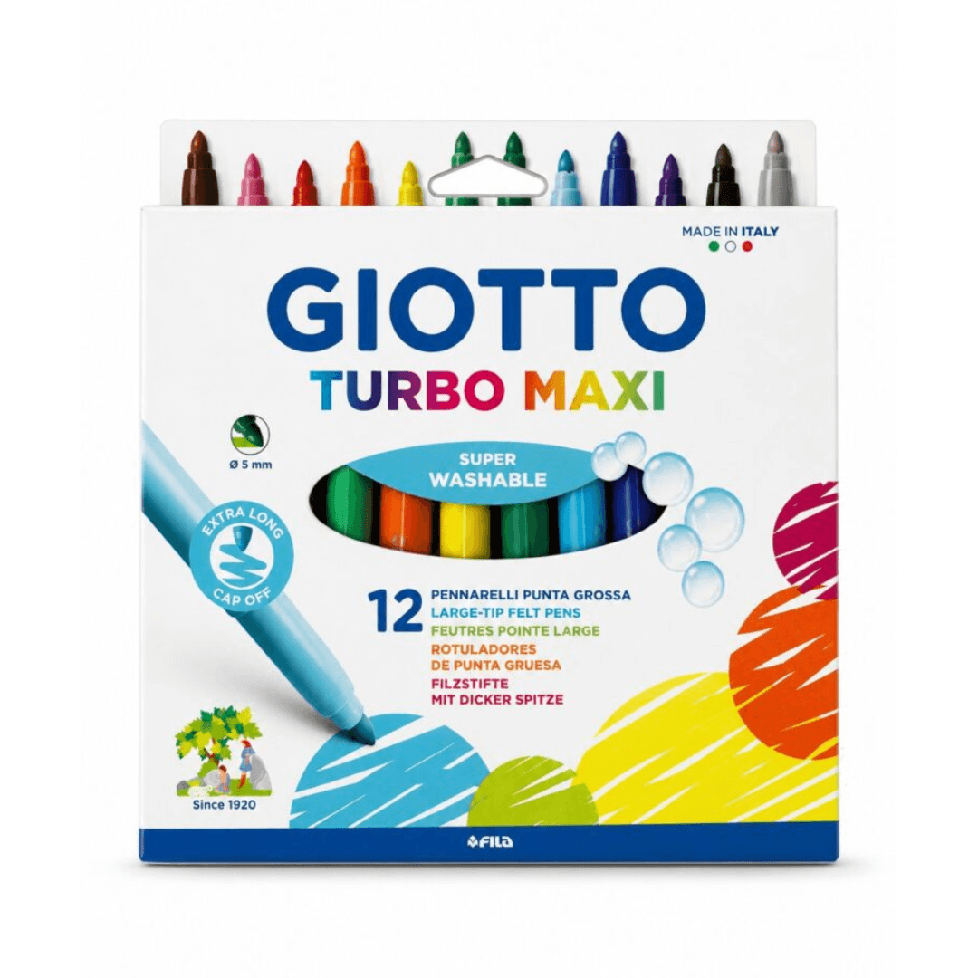 Feutres Maxi Turbo 12 couleurs