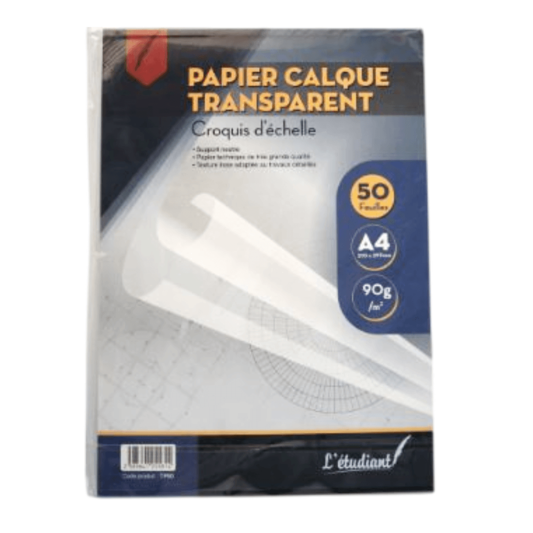 Papier calques A4 50 feuilles 90g L'étudiant