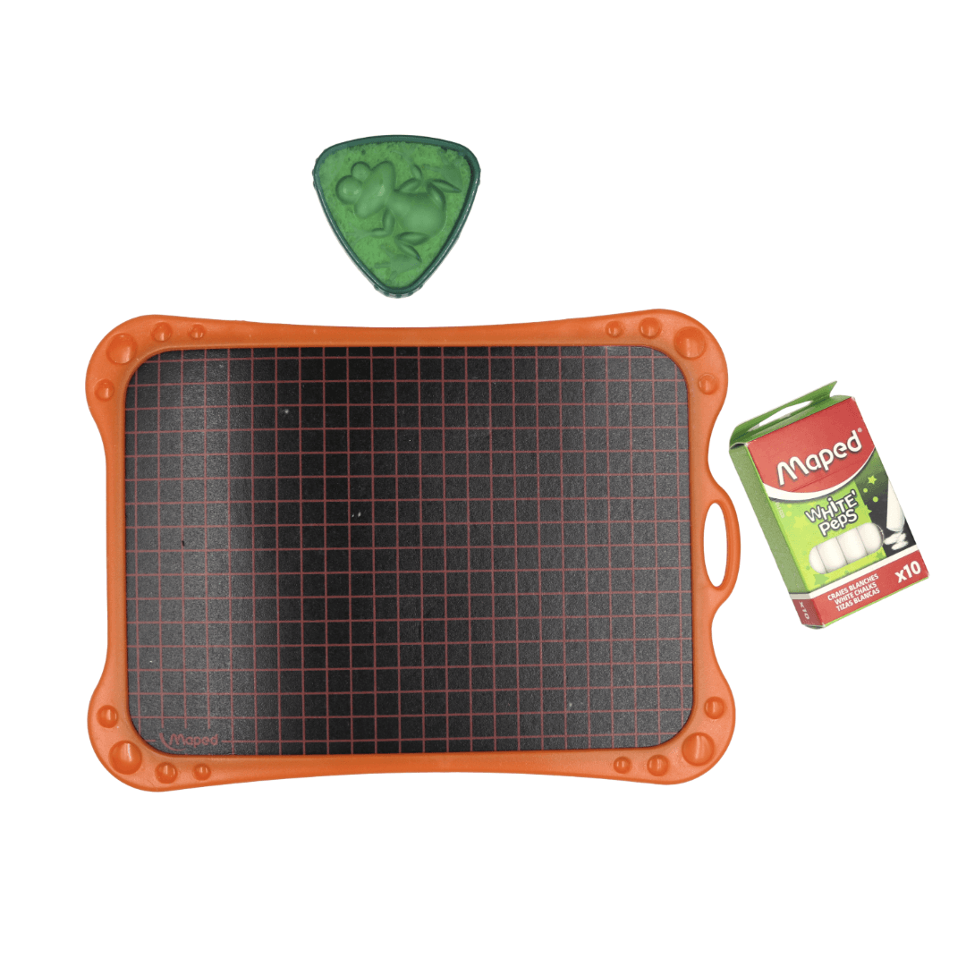 Kit ardoise Maped + éponge + craies 50 g