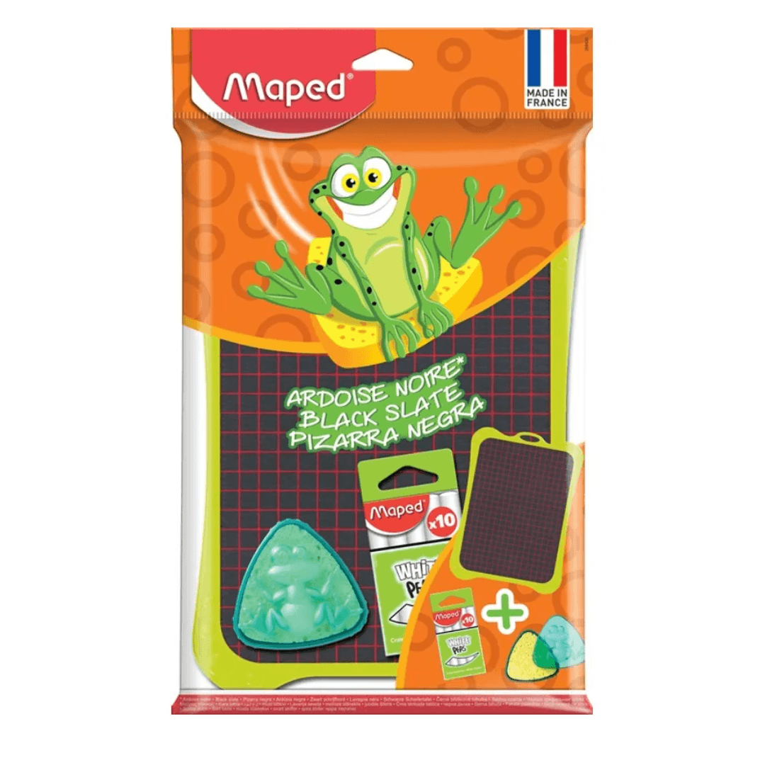 Kit ardoise Maped + éponge + craies 50 g – Image 2