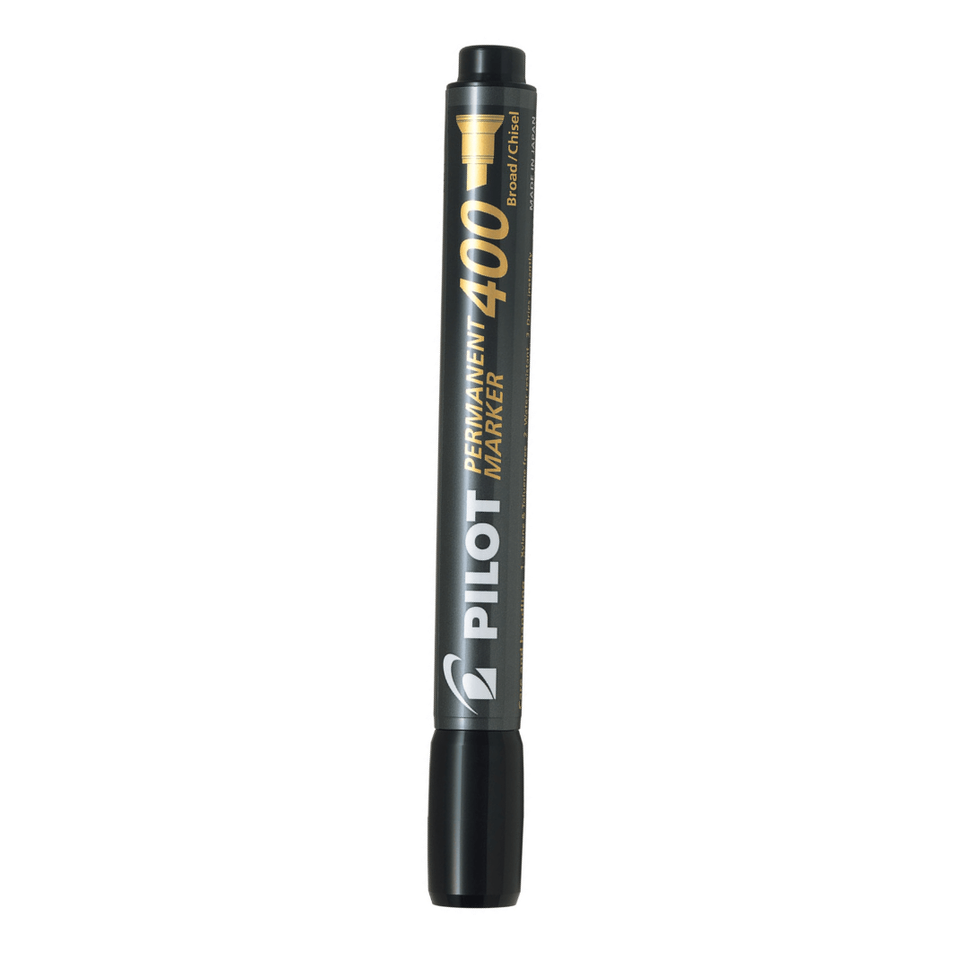 Marqueur permanent noir 400 Pilot biseautée