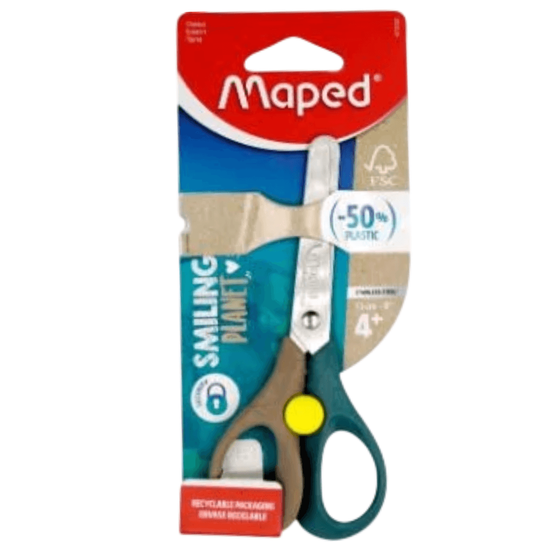 Ciseaux 13cm bouts ronds Maped Smiling Planet