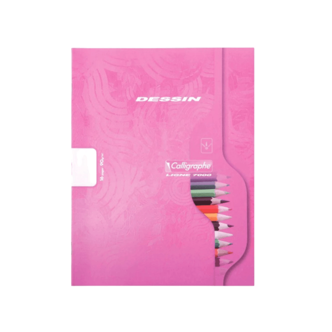 Cahier dessin calligraphe petit format 16 pages