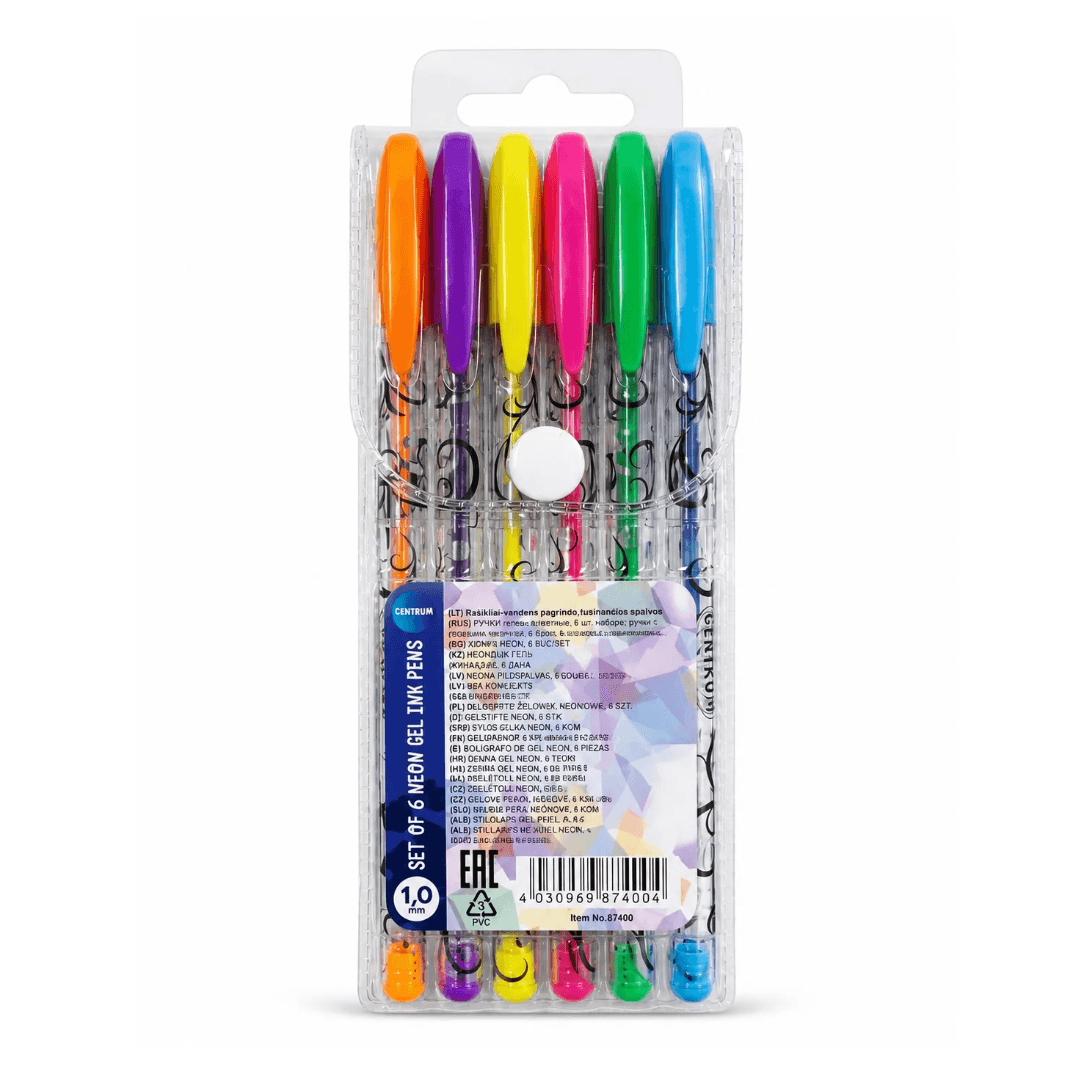 Lot de 6 stylos gel