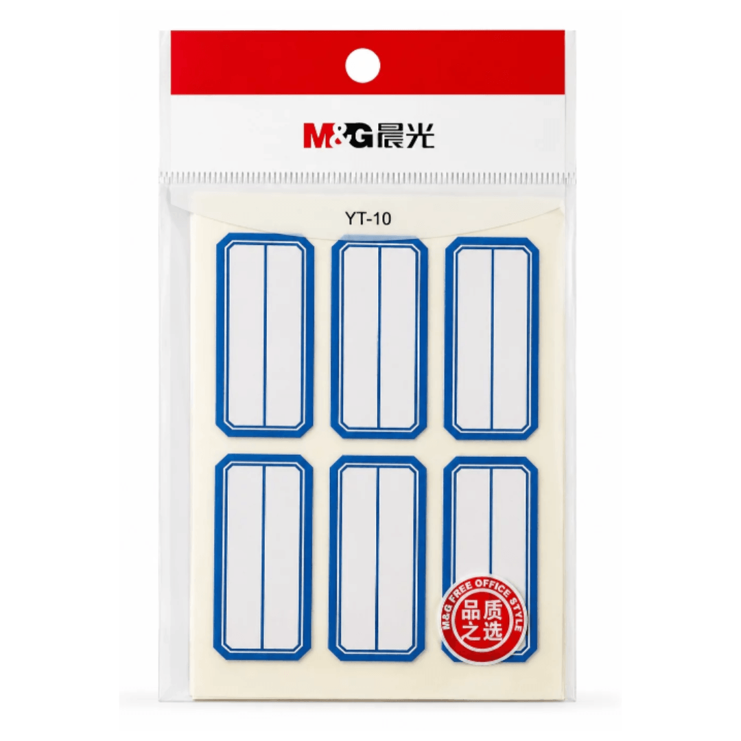 Étiquettes adhésives bleues 6 × 10 mm