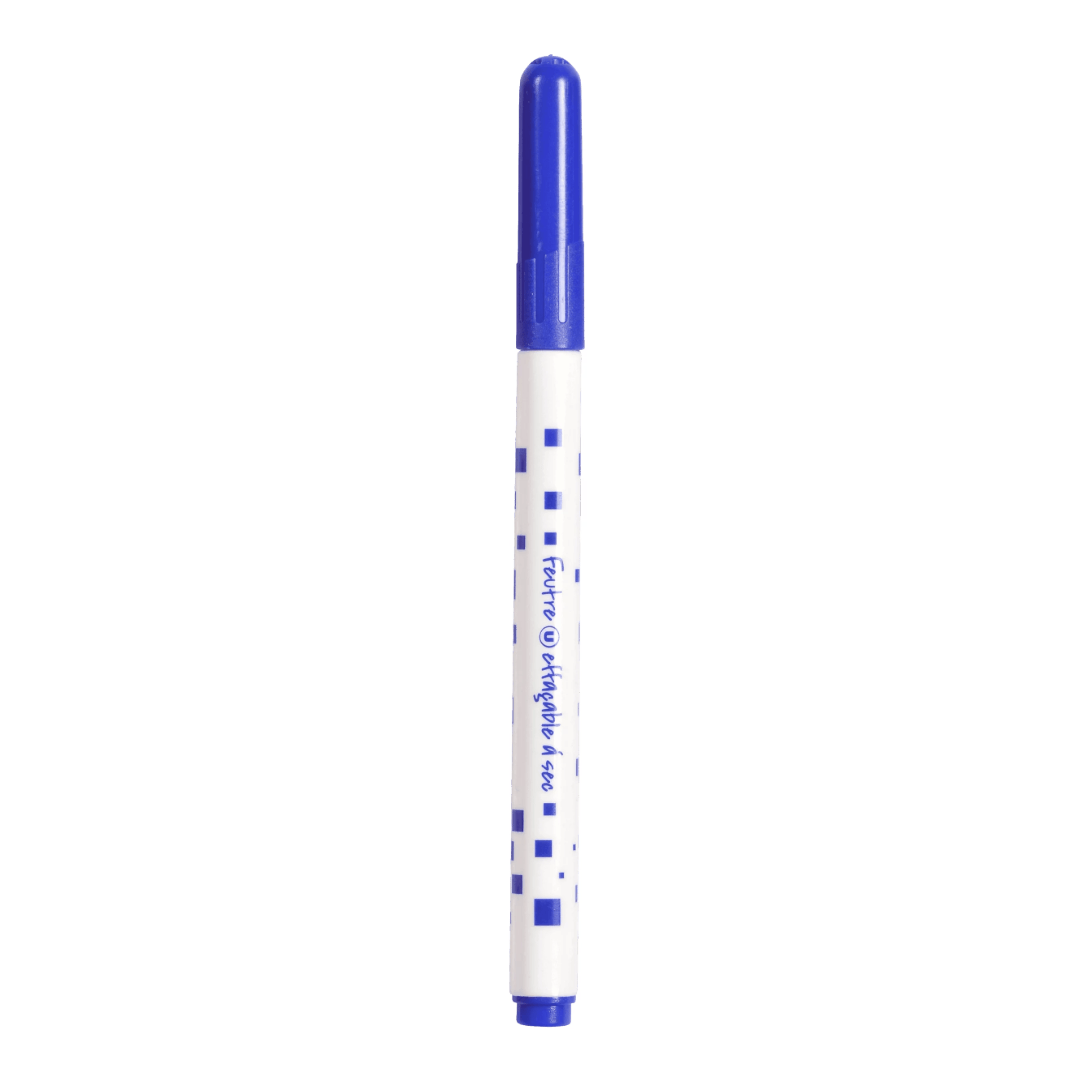 Marqueur effaçable sec fin bleu U