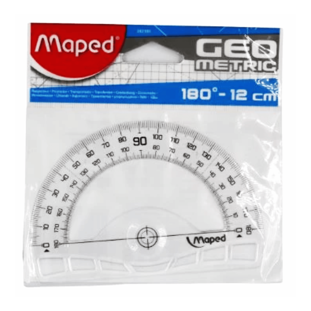 Rapporteur Geometric plastique 180° 12cm Maped