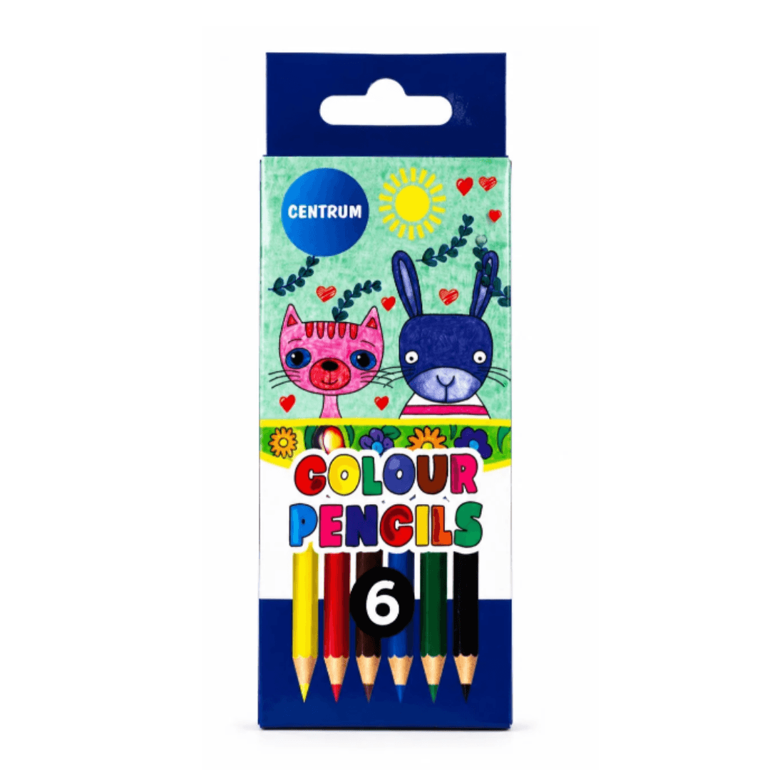 Crayons de couleur Zoo 6 couleurs