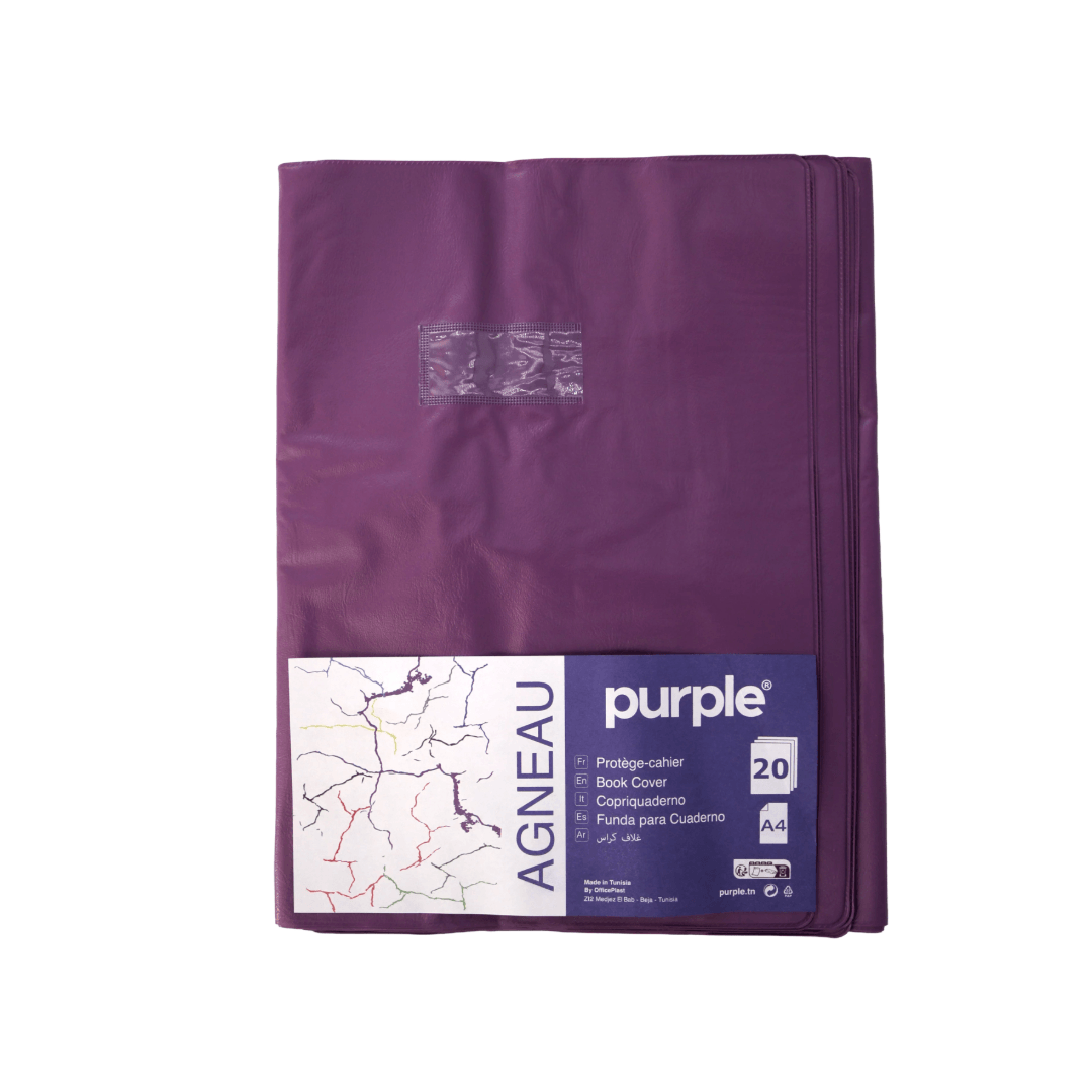 Protège-cahier petit format violet Office