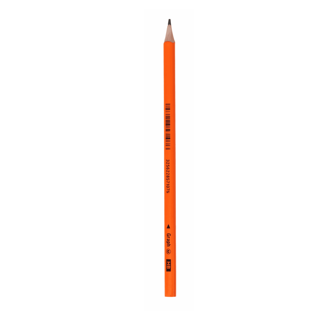 Crayon graphite U HB orange fluo