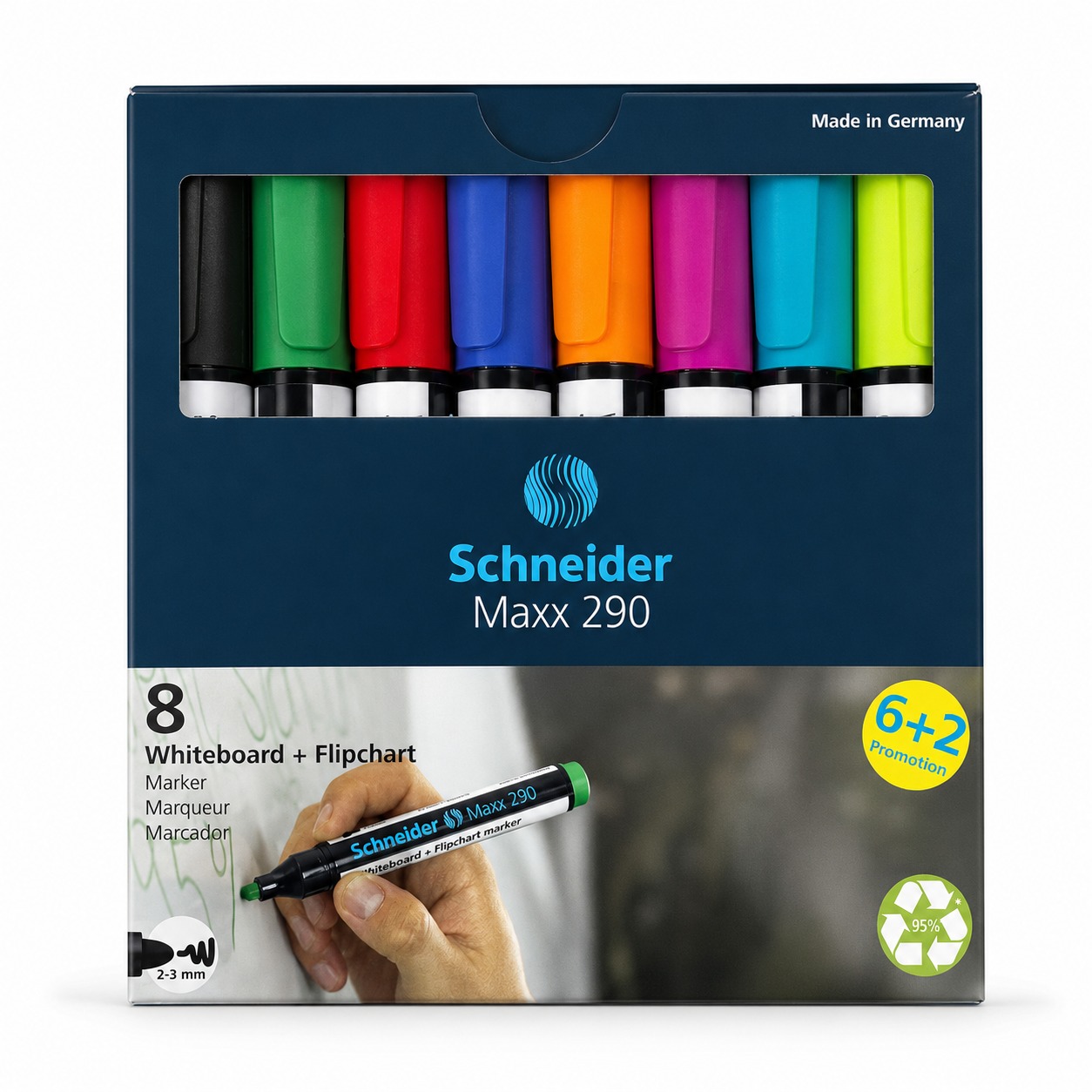 Lot de 8 marqueurs pour tableau blanc Maxx 290