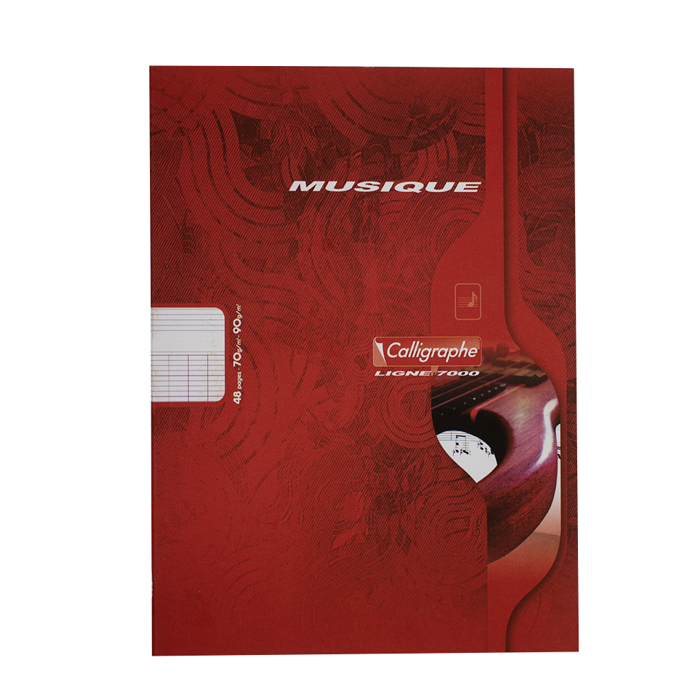 Cahier musique Seyes calligraphe A4 48 pages