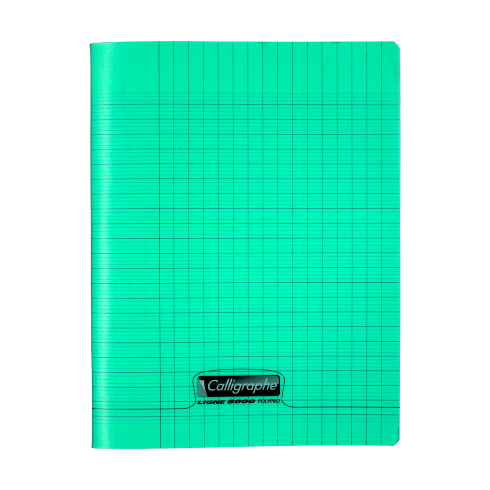 Cahier polypro calligraphe petit format 96 pages