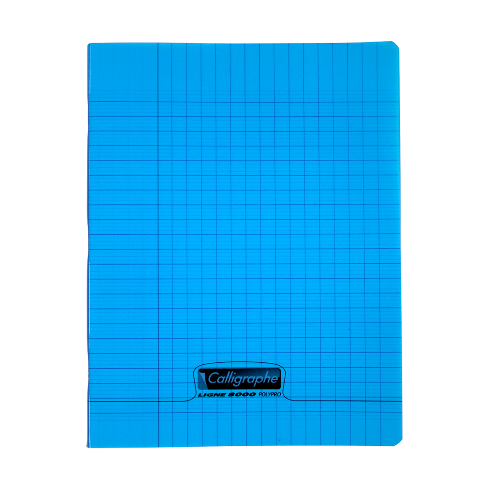 Cahier Seyes polypro bleu petit format 96 pages