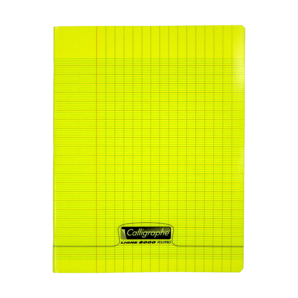 Cahier Seyes polypro jaune petit format 96 pages