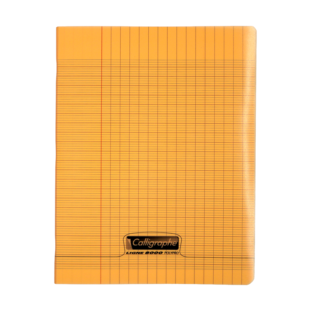 Cahier Seyes polypro orange petit format 96 pages