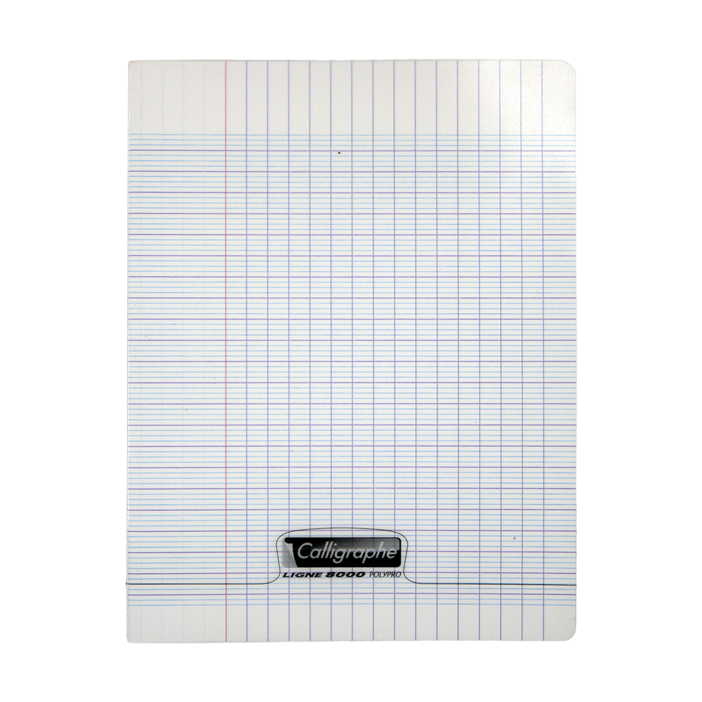 Cahier Seyes polypro trans petit format 96 pages