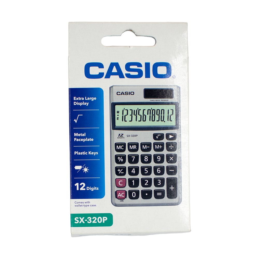 Calculatrice 12 chiffres Casio SX320PW