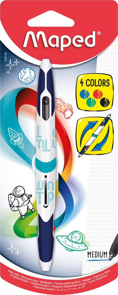 Stylo à bille Twin Tip 4 couleurs
