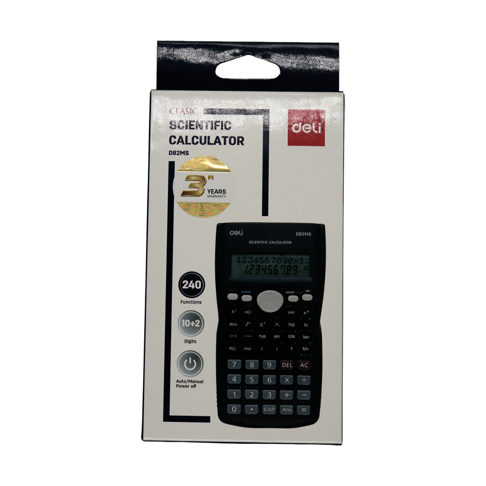 Calculatrice scientifique D82MS Deli