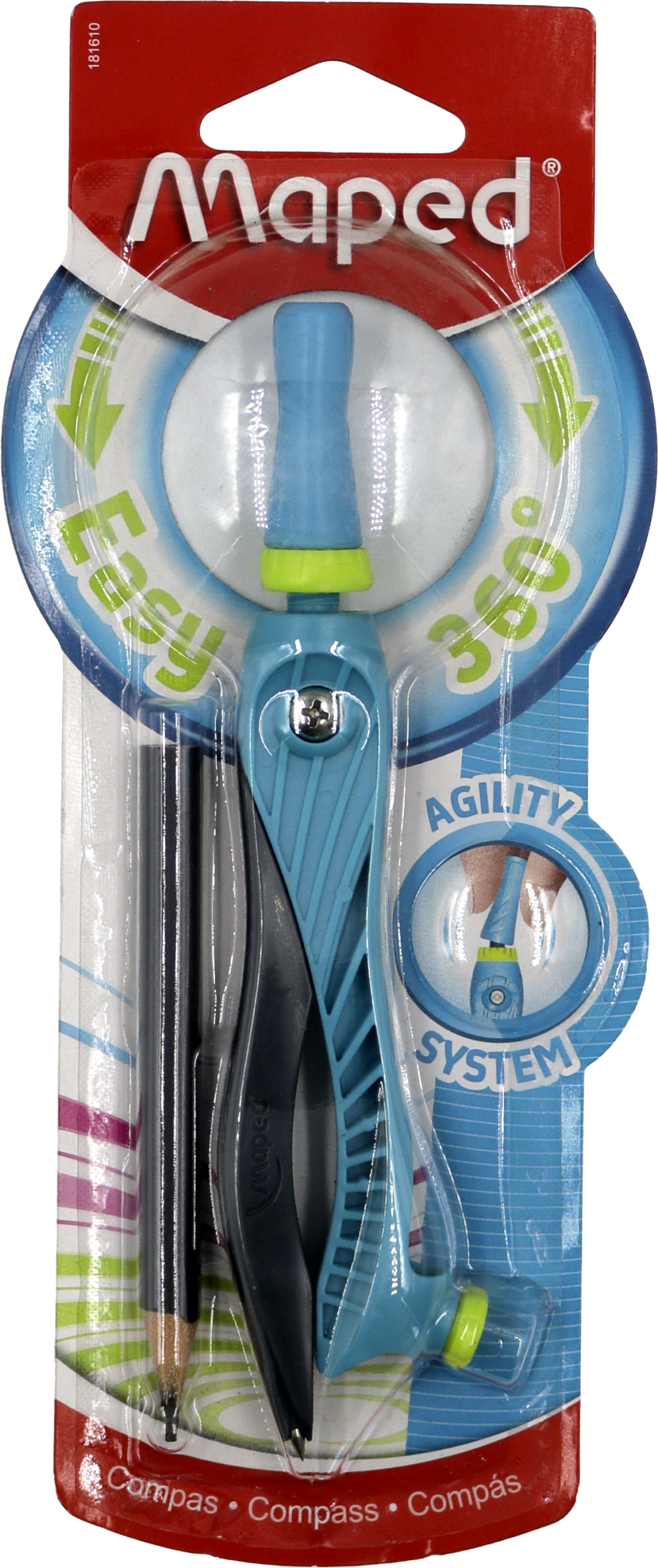Compas Maped Kid’z Agility 360° plastique blister