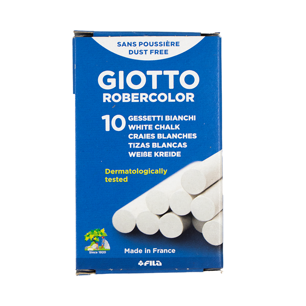 Craies blanches Giotto Robercolor 10 pièces