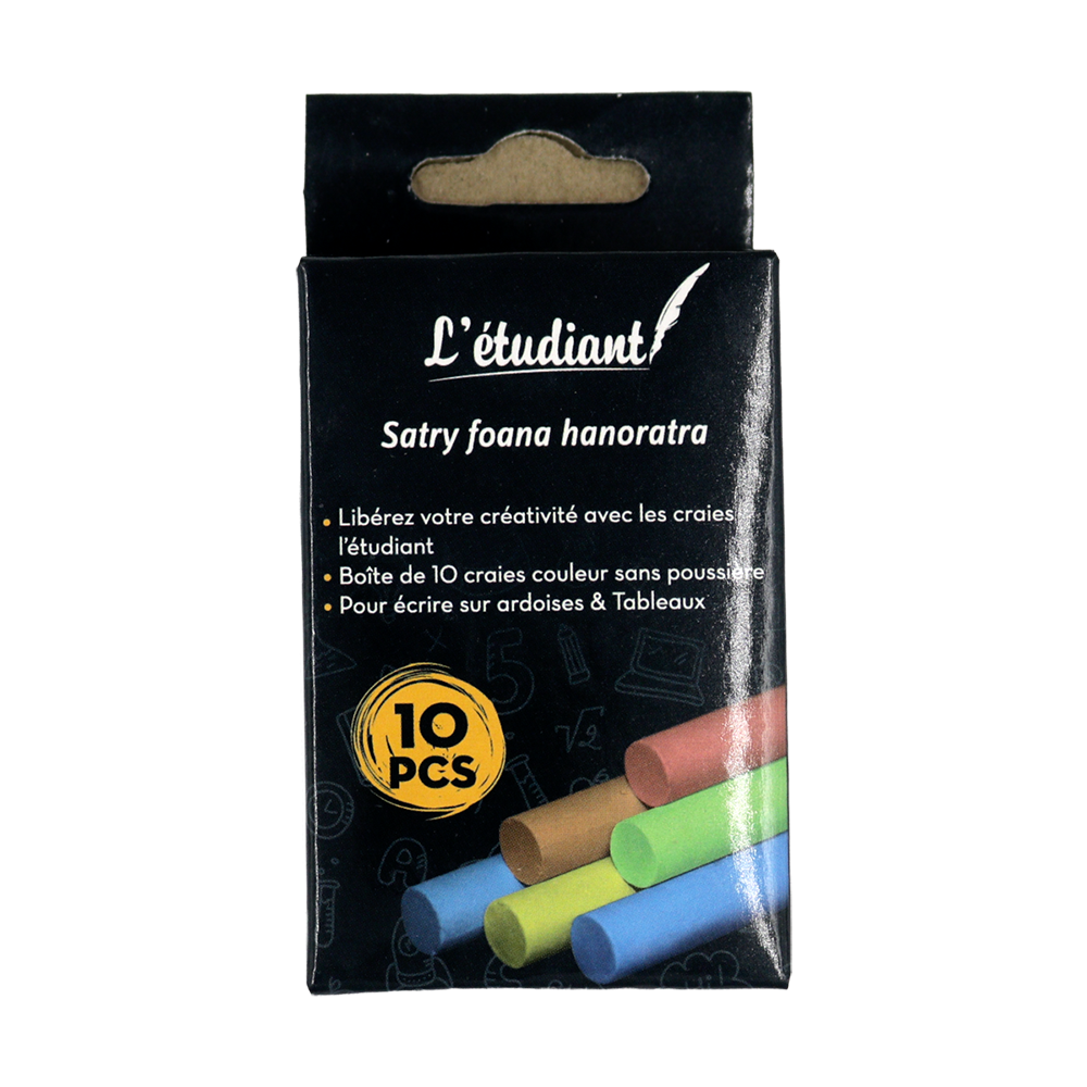 Craies couleurs 10 pièces L'étudiant