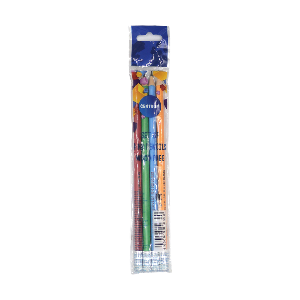 Crayon plomb noir Centrum 4 pièces