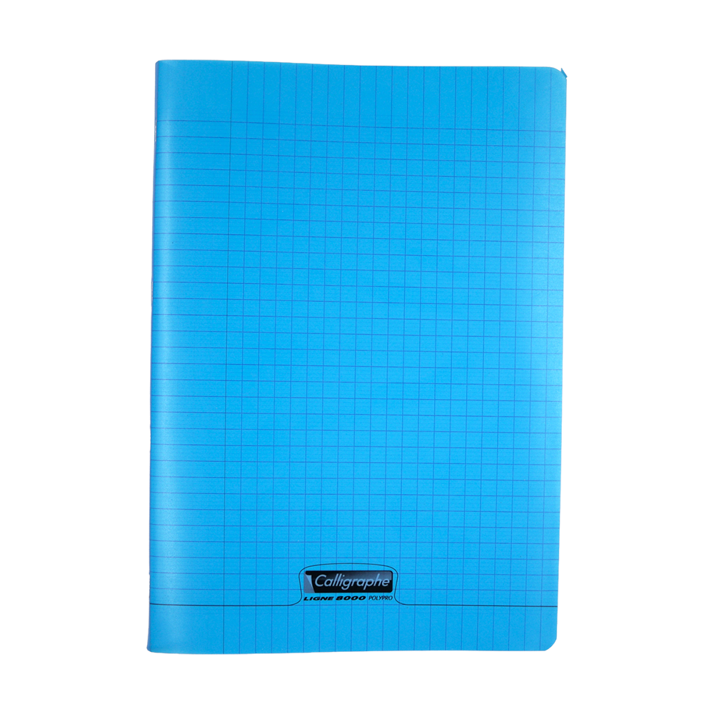 Cahier calligraphe polypro bleu A4 96 pages