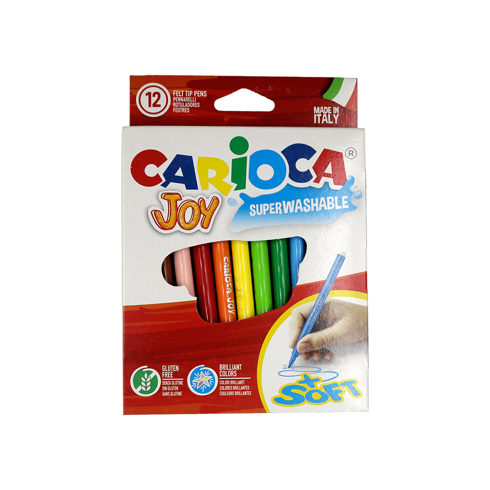 Feutre 12 couleurs pointe fine Carioca Joy