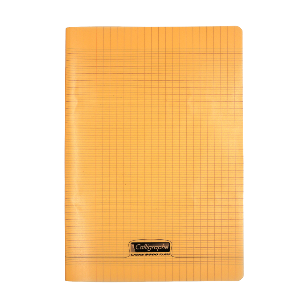 Cahier calligraphe polypro orange A4 192 pages
