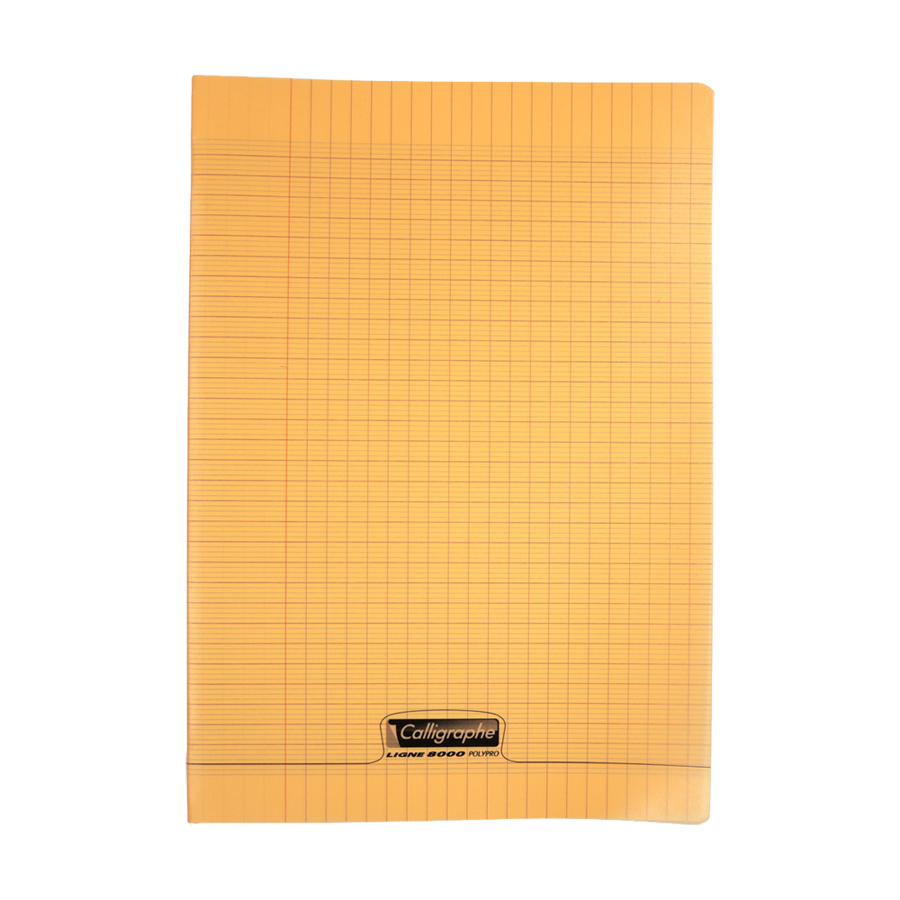 Cahier calligraphe polypro orange A4 96 pages