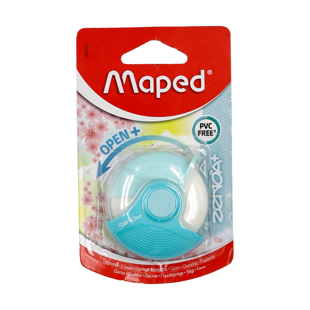Gomme blanche Maped Zenoa Pastel ronde blister