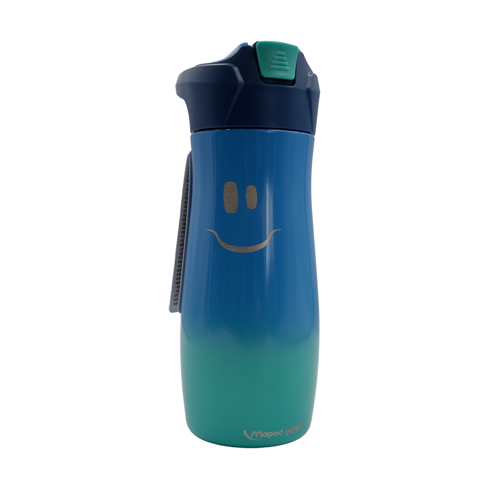 Gourde 430ml inox bleu Concept Kids Maped