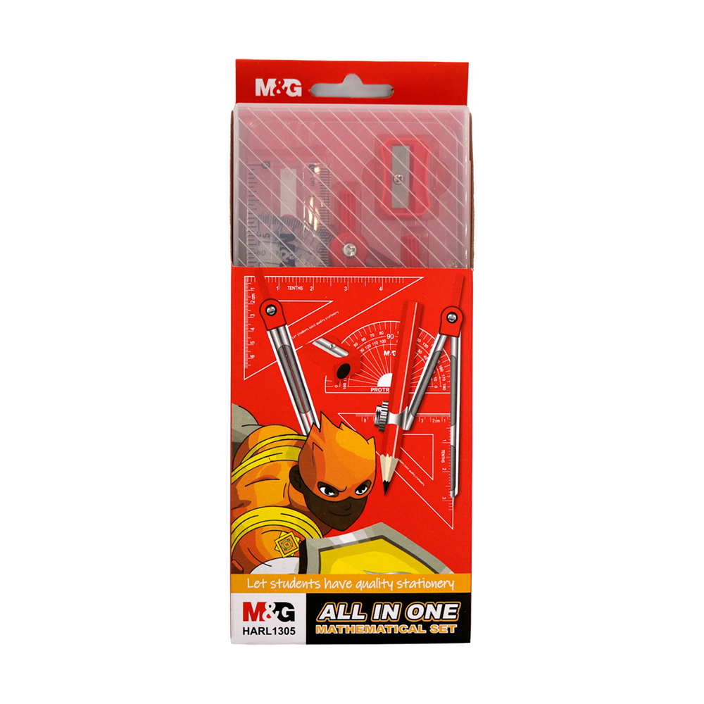 Kit géométrie 8 pièces M&G L1305