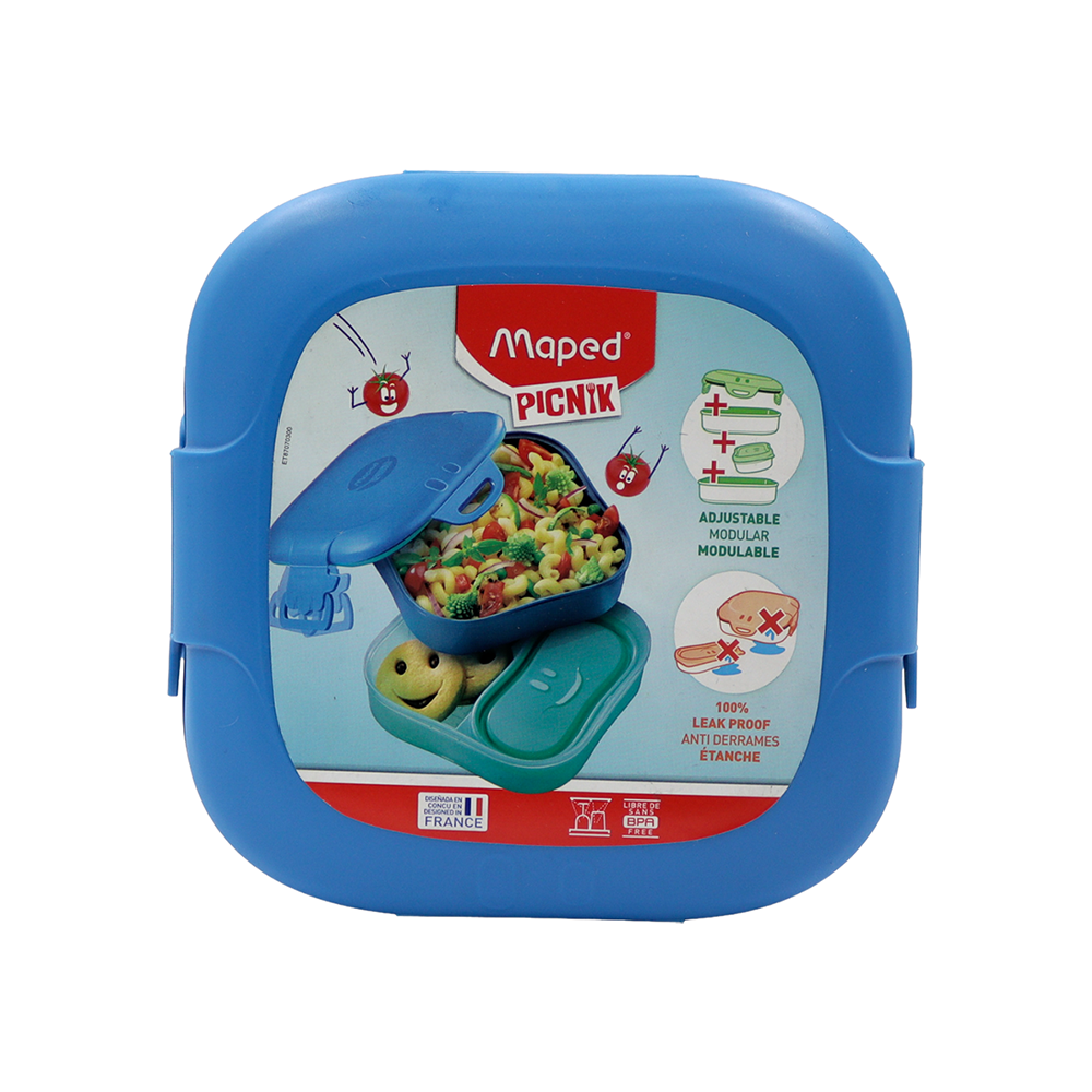 Lunch box 3 en 1 bleu Concept Picnic Maped