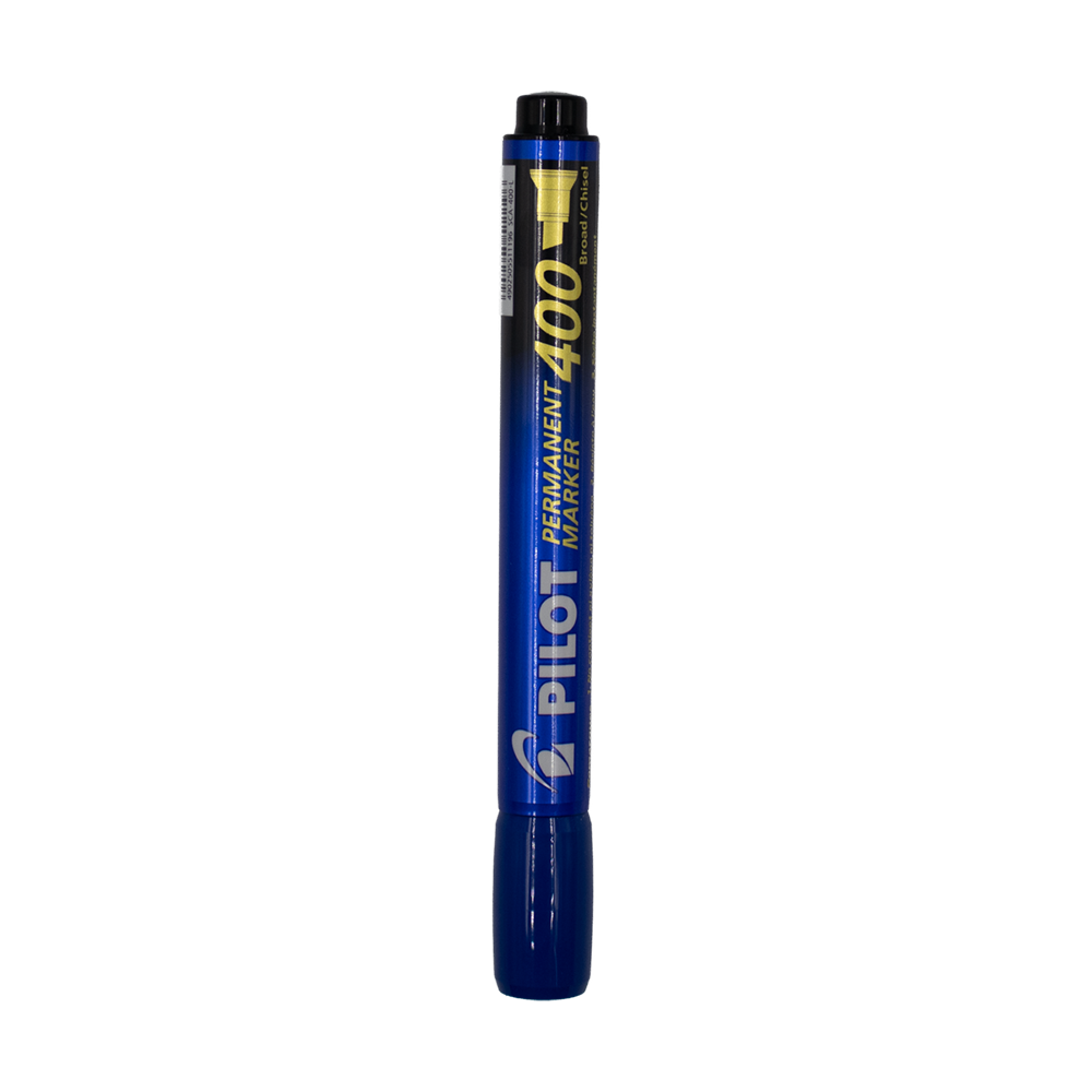 Marqueur permanent bleu 400 Pilot biseautée