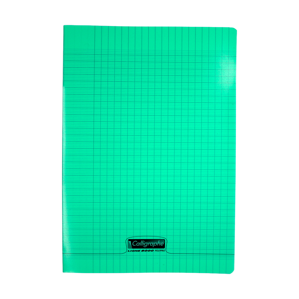Cahier calligraphe polypro vert A4 96 pages