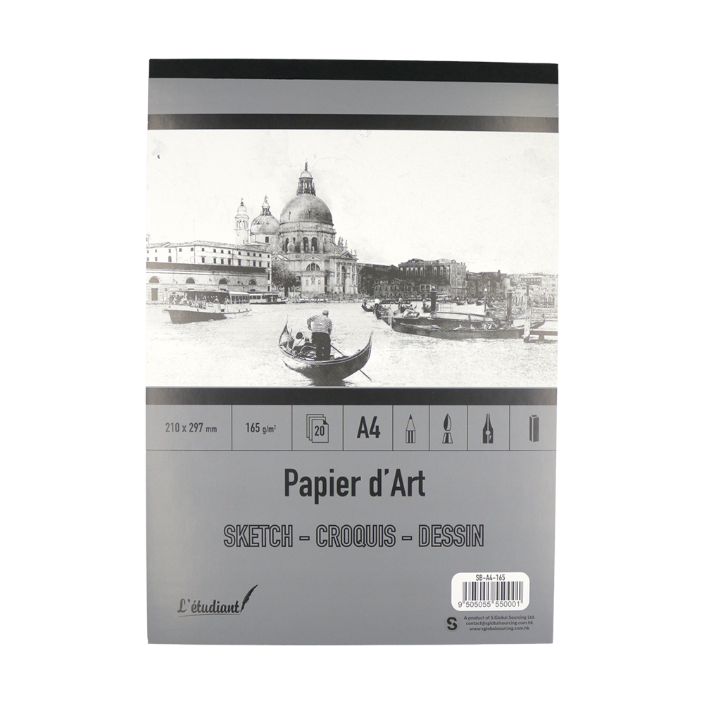 Papier dessin L'Étudiant A4 20 feuilles 165g