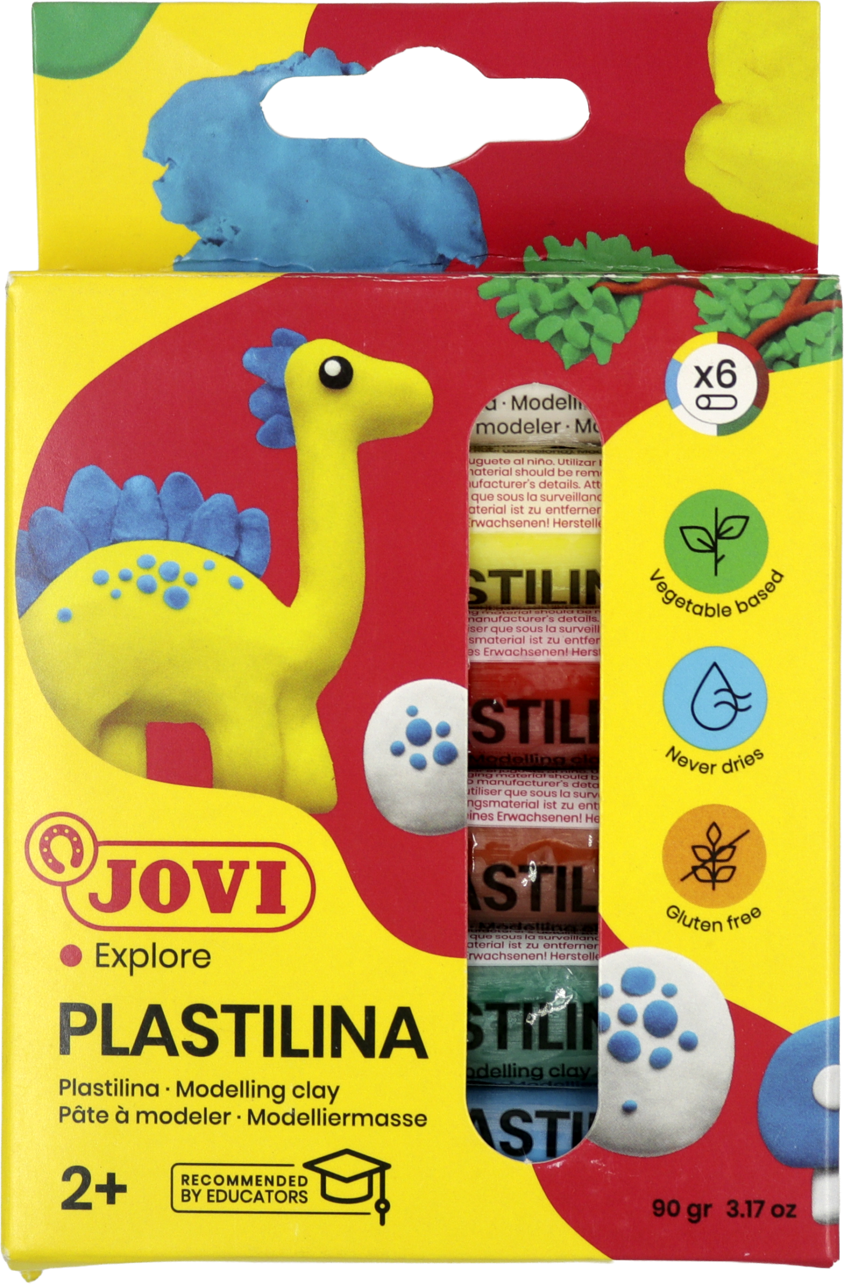 Pâte à modeler Jovi 6 pièces