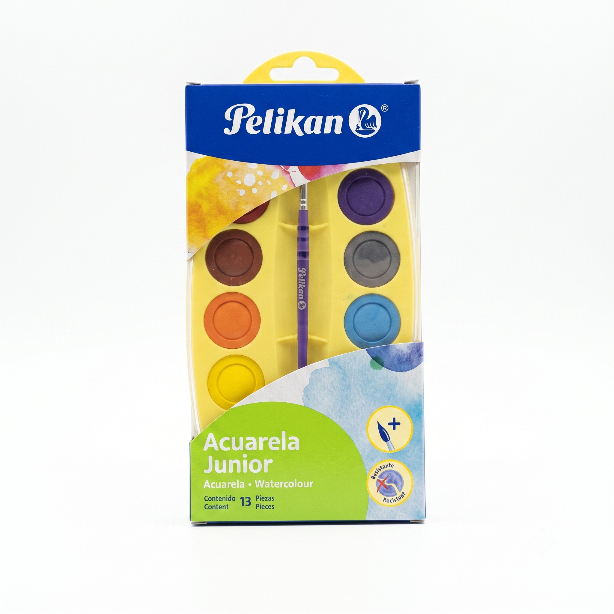 Peinture à l'eau aquarelle Pelikan 12 couleurs