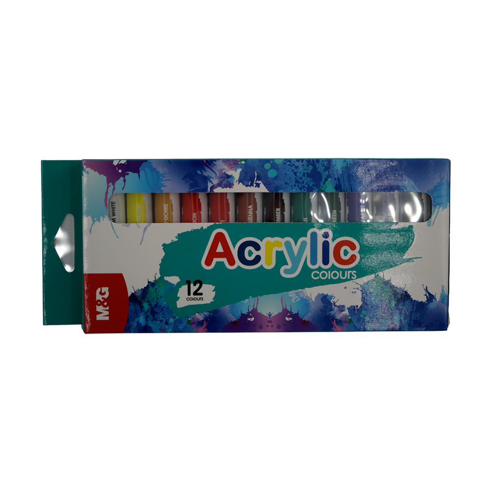 Peinture acrylique 12×12ml M&G N6594