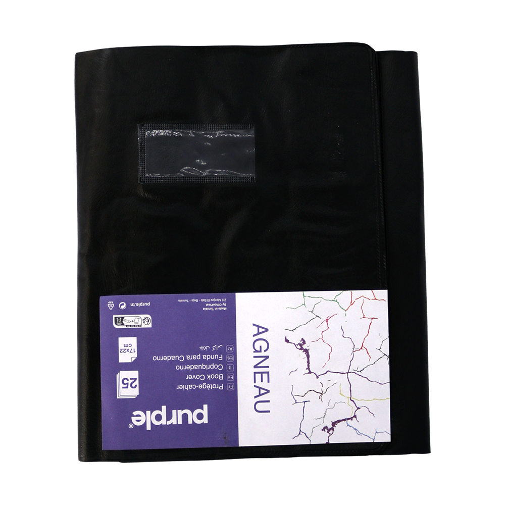 Protège-cahier A4 noir 21×29,7 Office