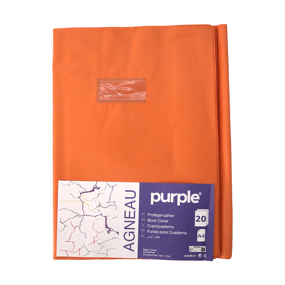 Protège-cahier petit format orange Office