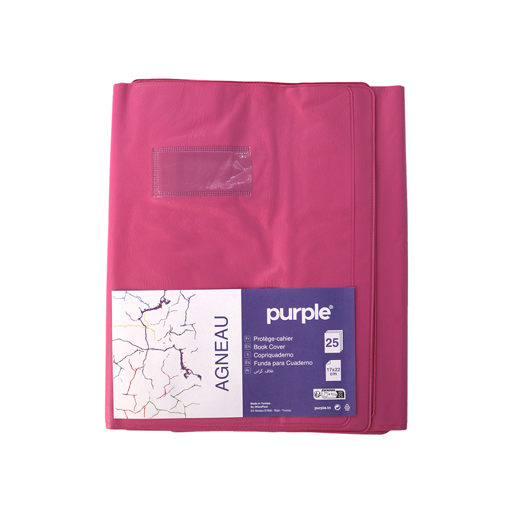 Protège-cahier petit format rose Office