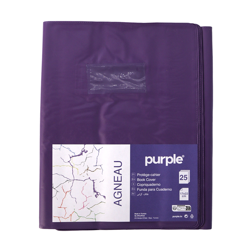 Protège-cahier violet A4 Officeplast