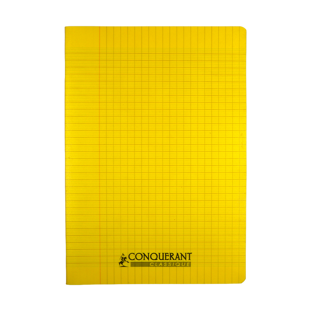 Cahier Conquérant Seyes 96 pages A4 polypro jaune