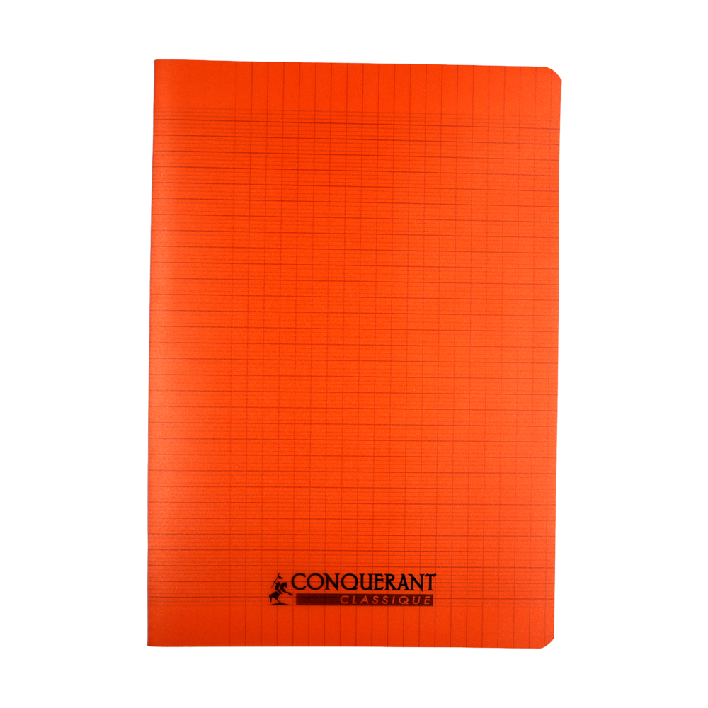 Cahier Conquérant Seyes 96 pages A4 polypro orange