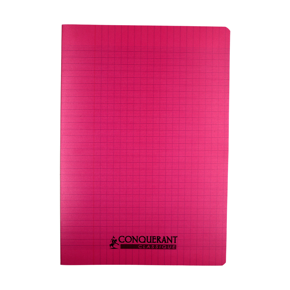 Cahier Conquérant Seyes 96 pages A4 polypro rose